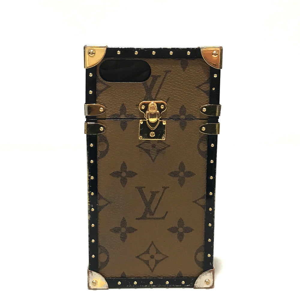 Louis Vuitton iPhone M64487 Reverse Plastic reverse Monogram Canvas Brown Handbag