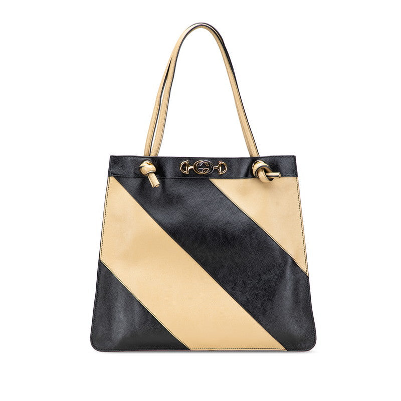 Gucci Zumi Horsebit 2Way Bag Leather Travel Bag