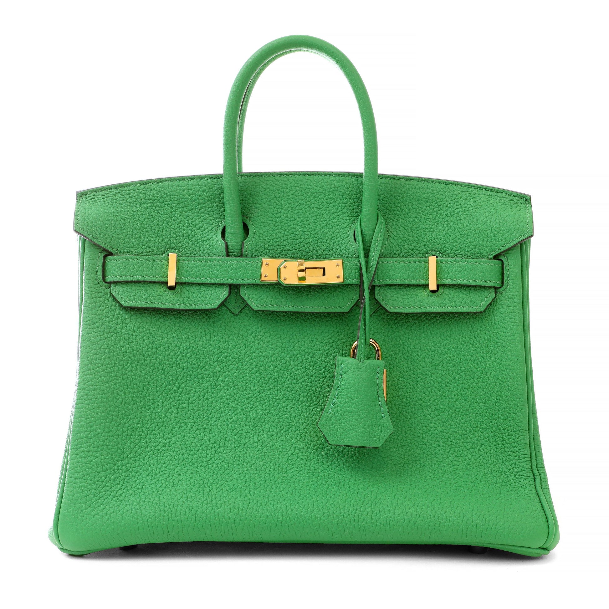 Hermes Togo Bamboo Birkin W Hardware Handbag Gold Travel Bag