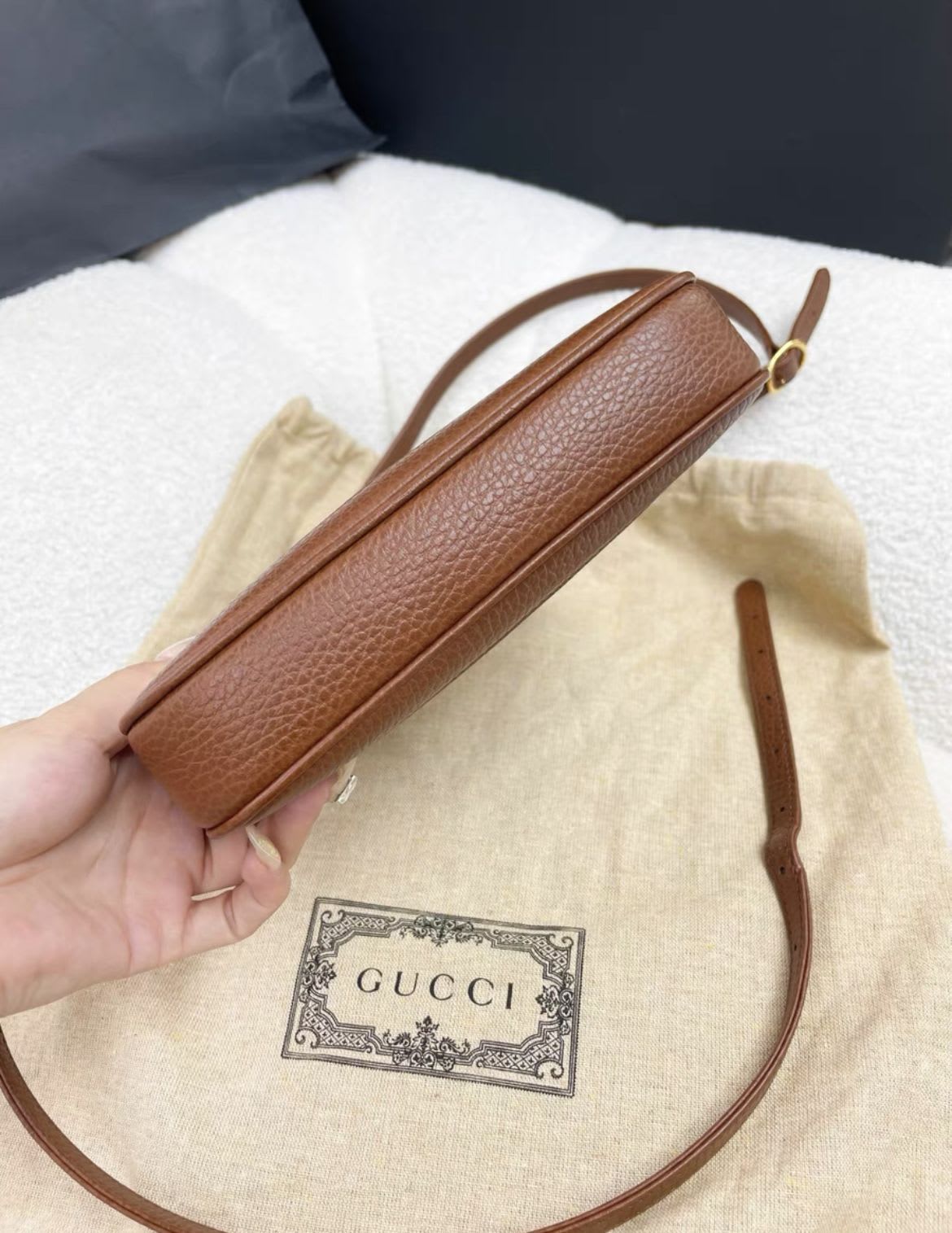 Gucci And Jackie1961 Mini Bag Leather Denim Travel Bag