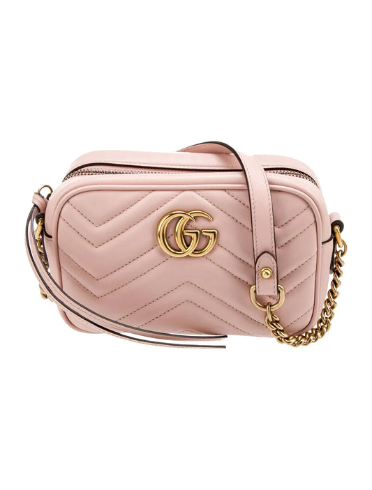 Gucci GG MARMONT Leather Calfskin Mini Crossbody Bag