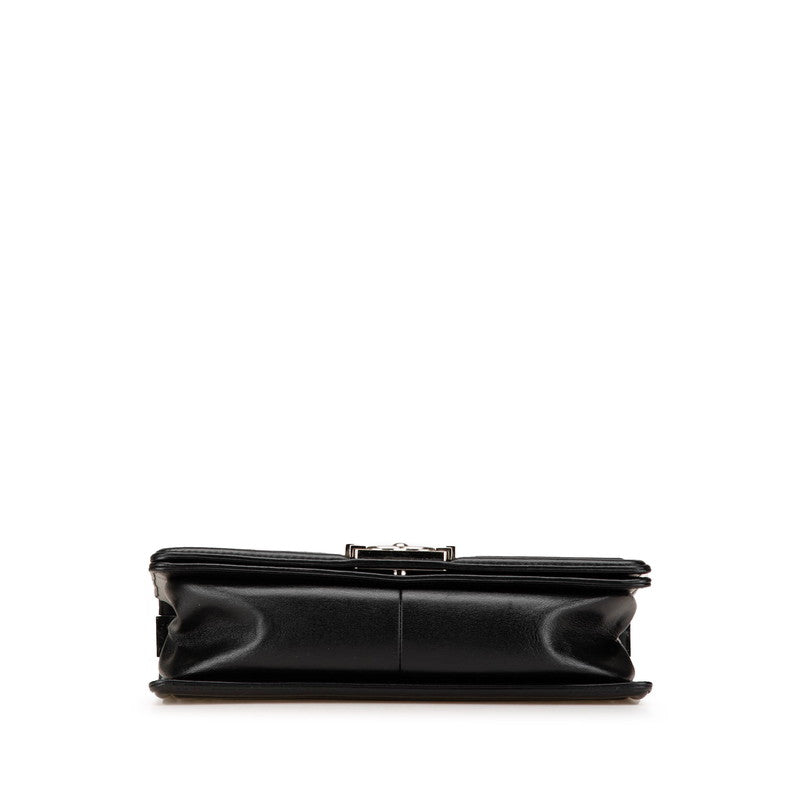 Chanel Boy Chevron V Stitch Lambskin Patent Leather Shoulder Bag