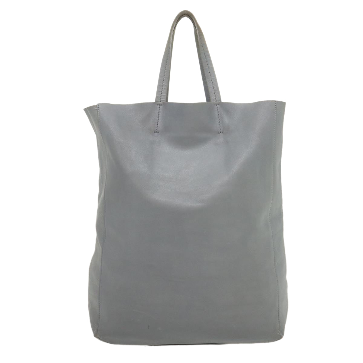 Luxury Tote Bag Gray Am G Leather
