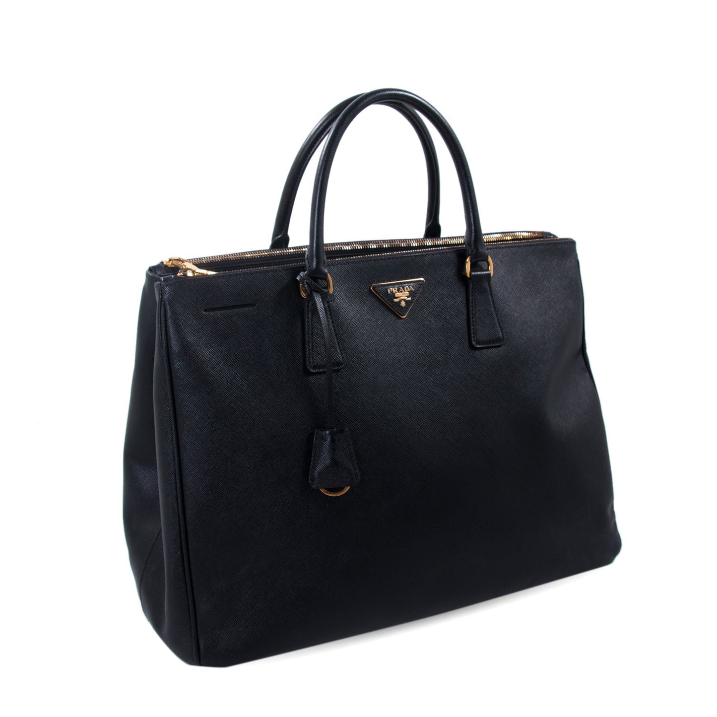 Prada Extra Lux Galleria Double Tote Large Zip Tote Bag