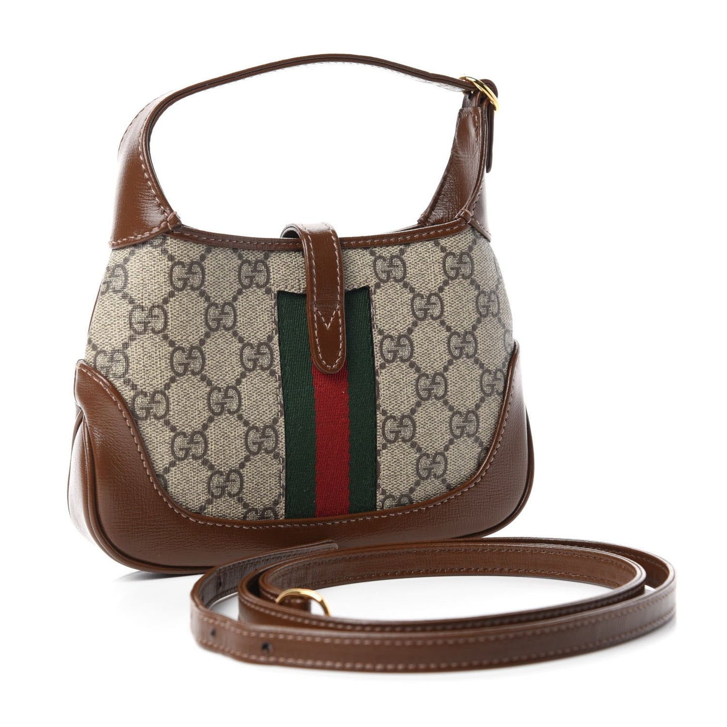 Gucci GG SUPREME JACKIE Monogram Mini Shoulder Bag