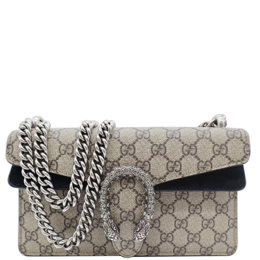 Gucci Dionysus Supreme Shoulder Bag Beige Small