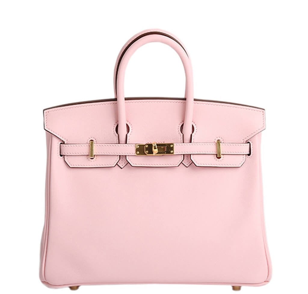 Hermes Birkin Bag Rose Sakura Hardware Gold Travel Bag