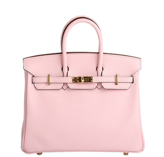 Hermes Birkin Bag Rose Sakura Hardware Gold Travel Bag