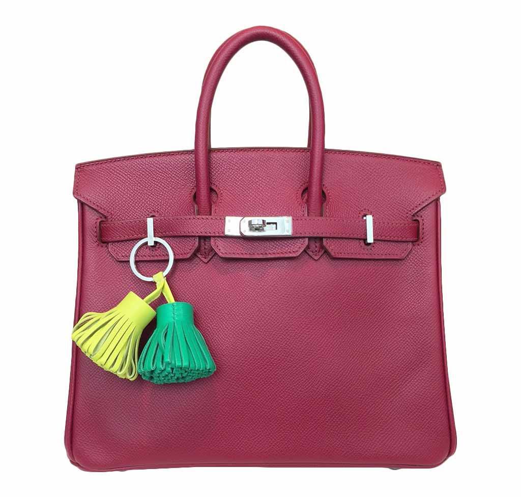 Hermes Birkin Rouge Vif Bag Epsom Travel Bag
