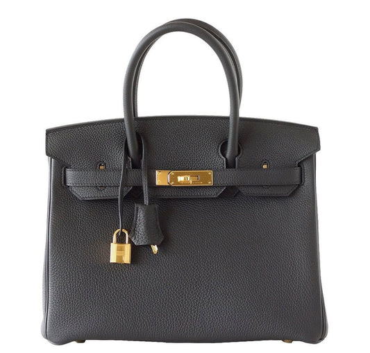 Hermes Birkin Plomb Togo Bag Hardware Gold Travel Bag