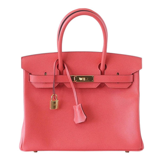Hermes Birkin Bag Rose Jaipur Hardware Gold Travel Bag