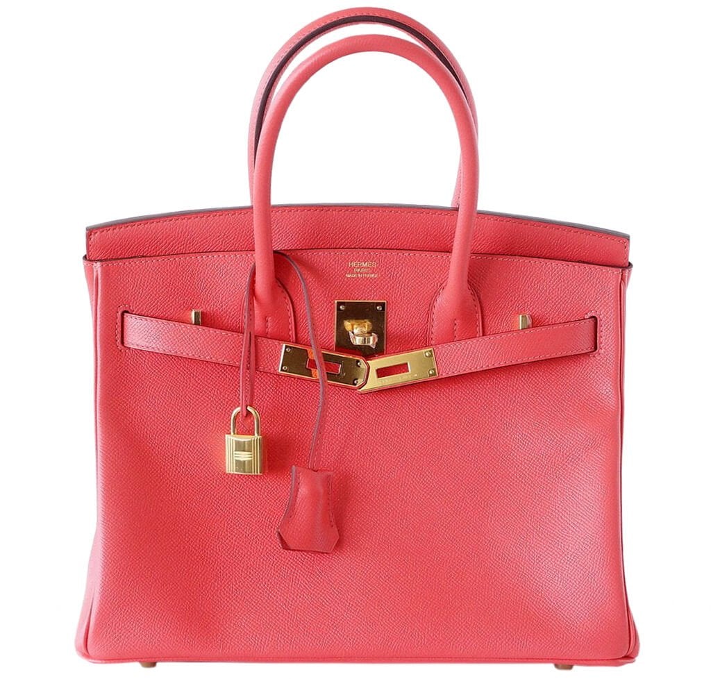 Hermes Birkin Bag Rose Jaipur Hardware Gold Travel Bag