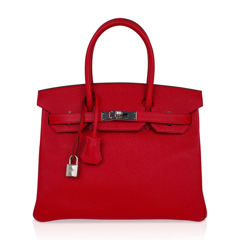 Gucci Hermes Birkin Rouge Cas Ue Epsom Palladium Travel Bag