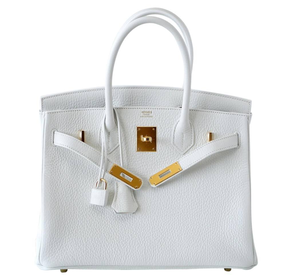 Hermes Birkin Bag White Travel Bag