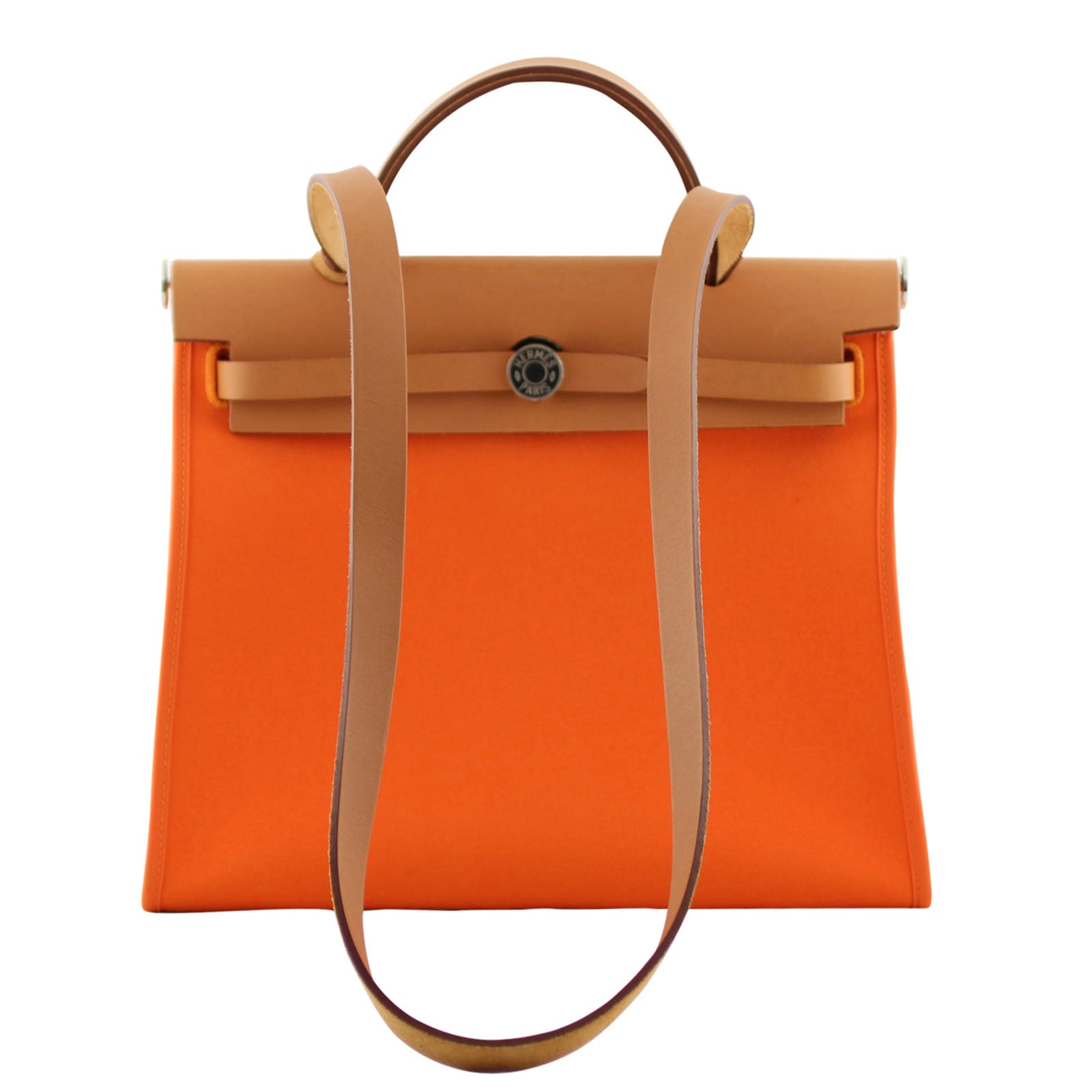 Hermes Toile Kelly Herbag Zip Handbag Travel Bag