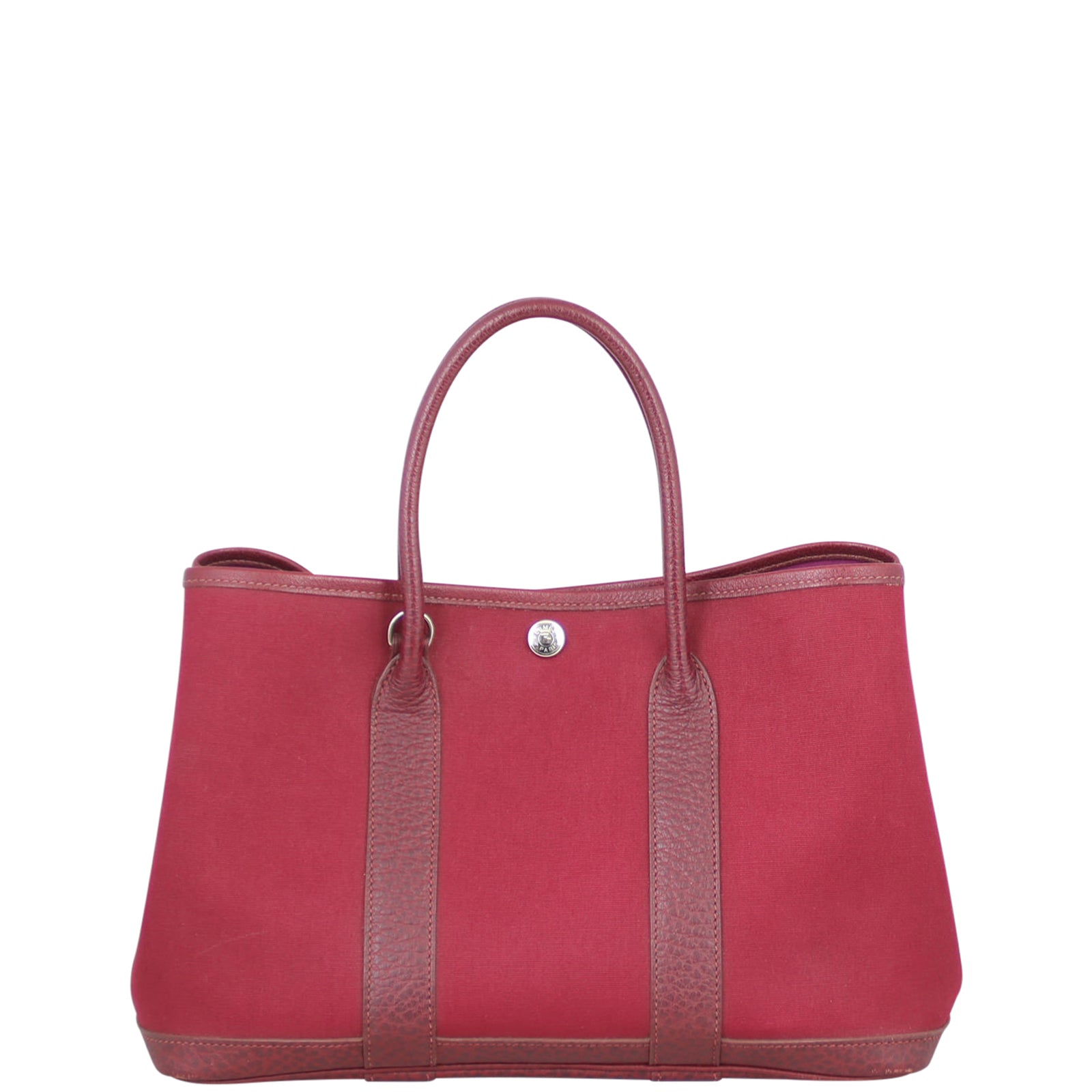 Hermes Garden Party Toile Officier Crossbody Bag Toile Officier