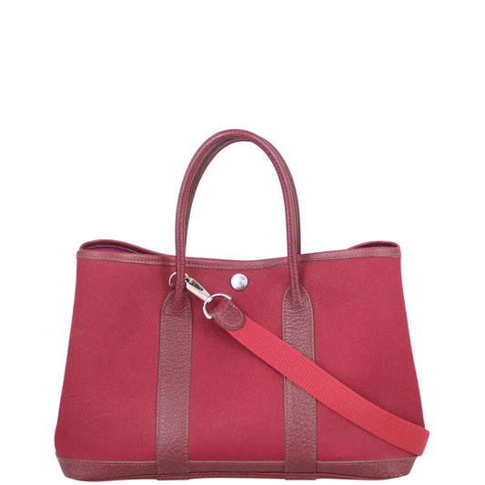 Hermes Garden Party Toile Officier Crossbody Bag Toile Officier