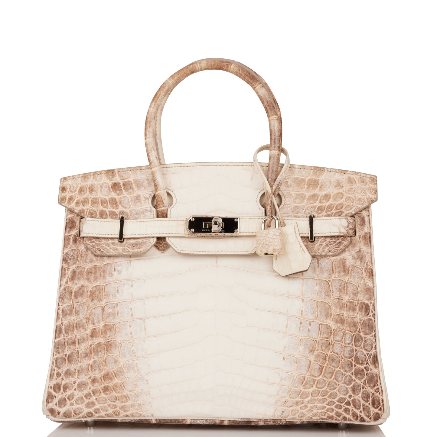 Hermes Birkin Himalaya Niloticus Crocodile Palladium Hardware Handbag Travel Bag
