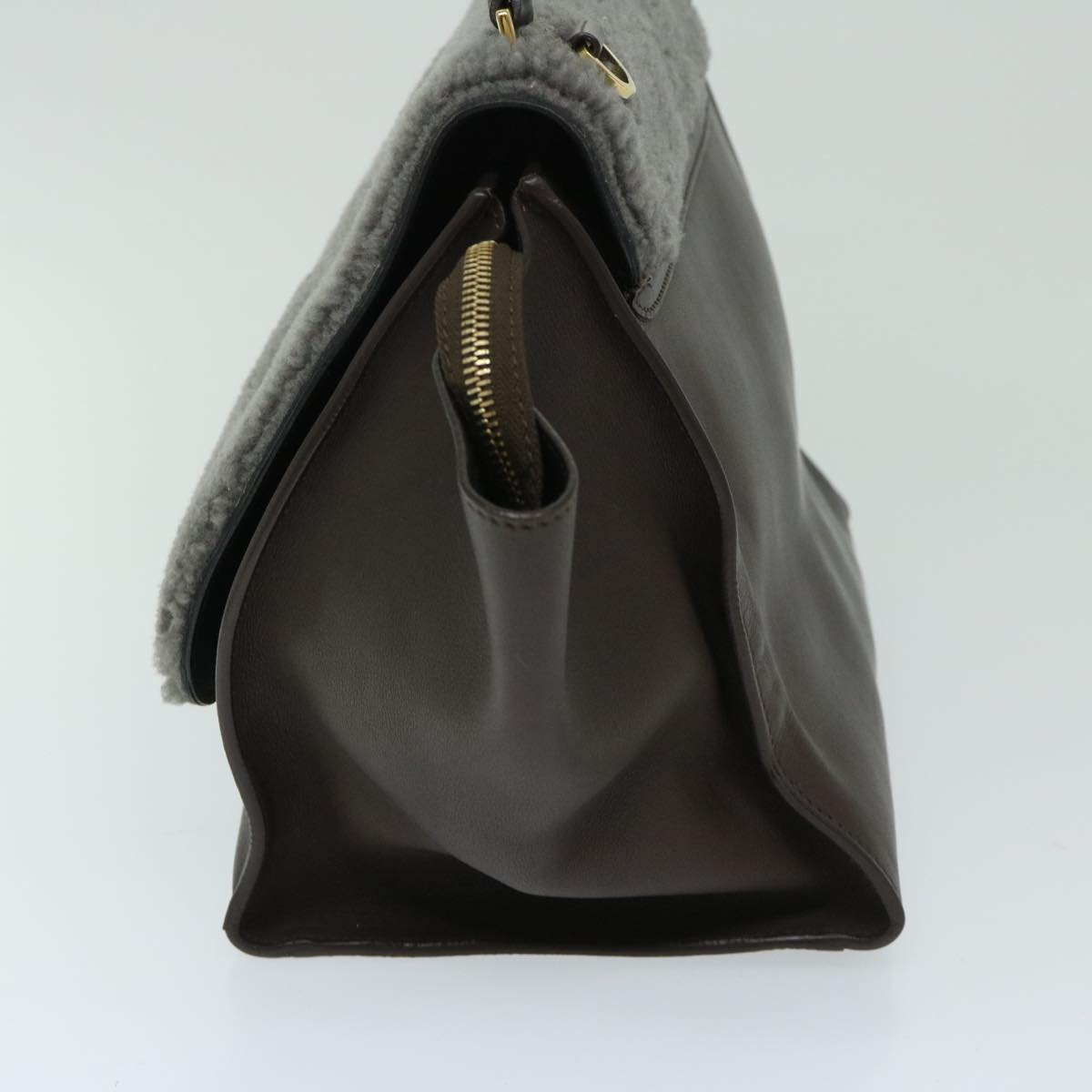Luxury Trapeze Hand Bag Way Hk Leather Brown Travel Bag