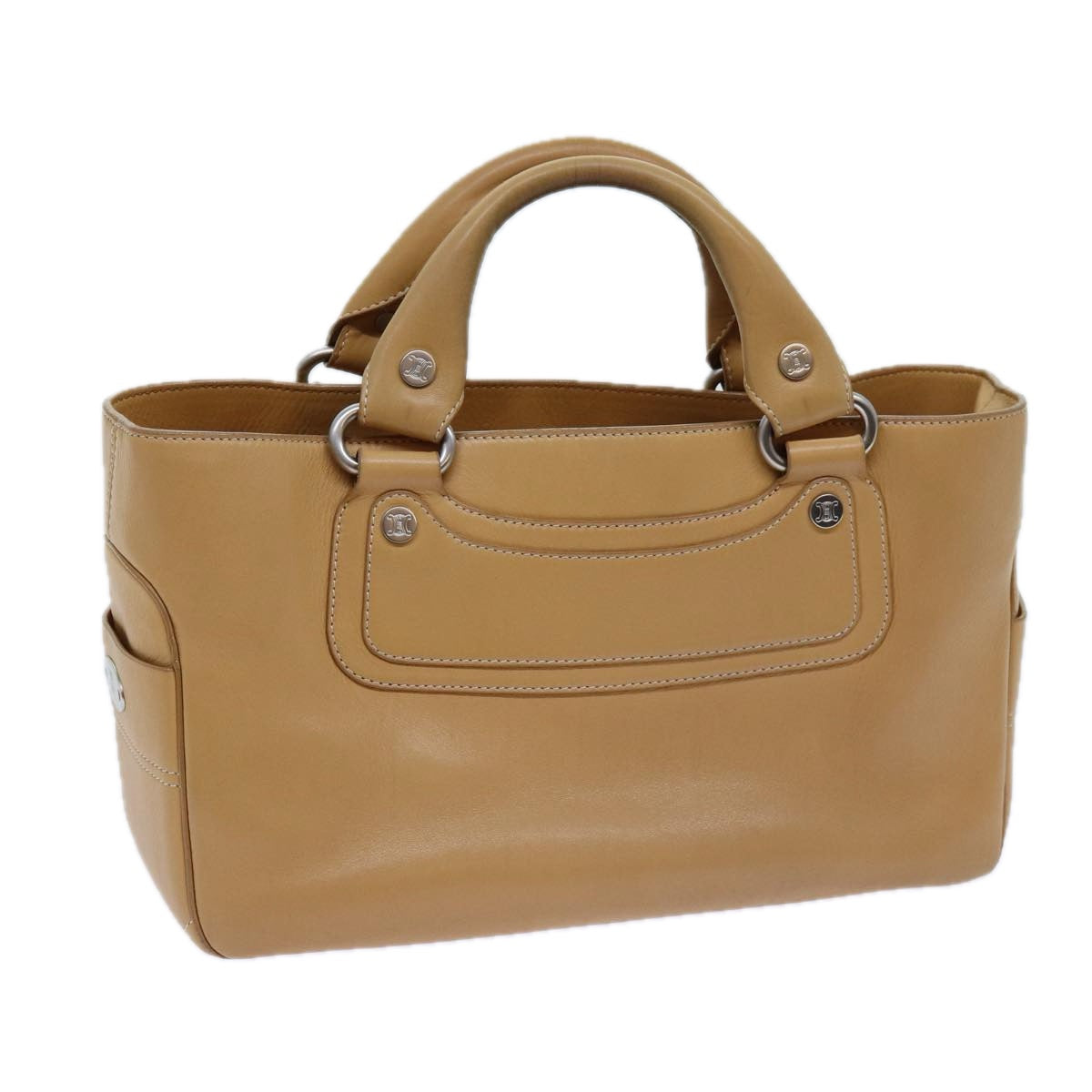 Luxury Boogie Hand Bag Hk Leather Beige Travel Bag