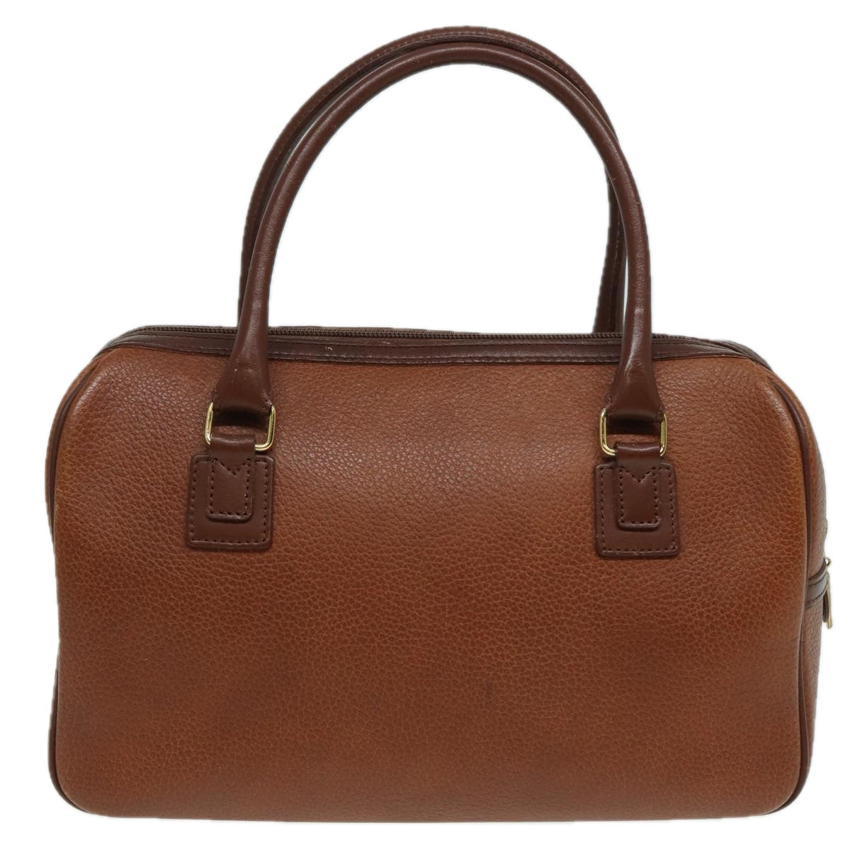 Burberry Luxury ss Hand Bag Auth Hk1457 Leather Brown Travel Bag