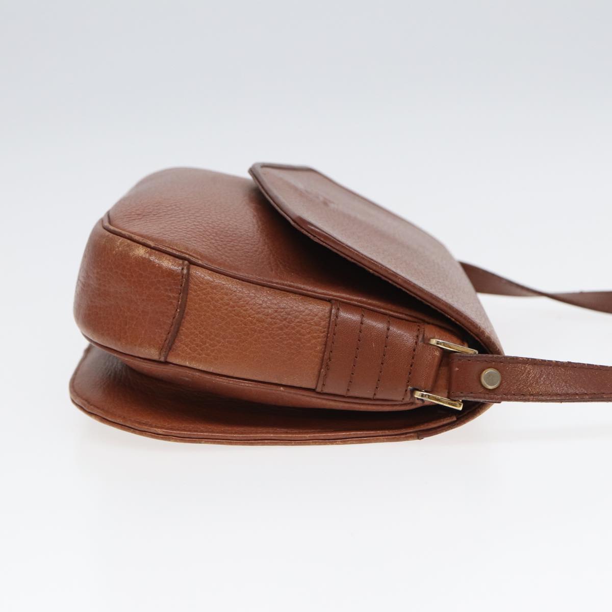 Burberry Luxury ss Shoulder Bag Auth Hk1530 Leather Brown