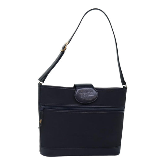 Burberry Luxury ss Shoulder Bag Auth Hk1626 Leather Nylon Gold