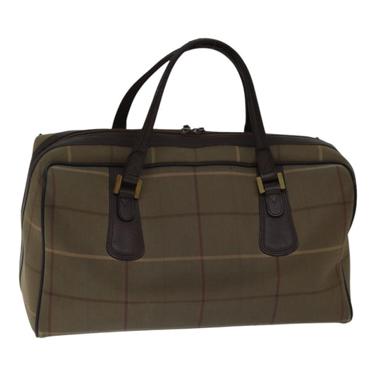 Burberry Luxury ss Nova Check Boston Bag Auth Hk1648 Canvas Beige Travel Bag