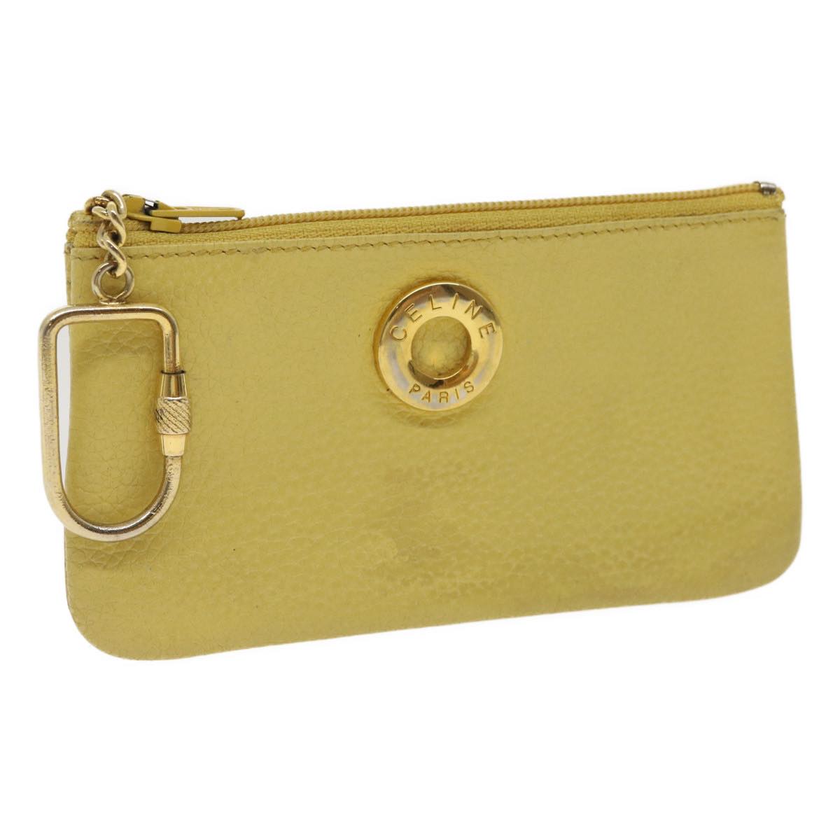 Luxury Coin Purse Yellow Hk Handbag Leather Travel Bag