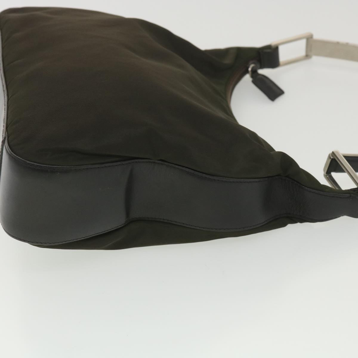 Prada Shoulder Bag Khaki Nylon Nylon Khaki Hk630
