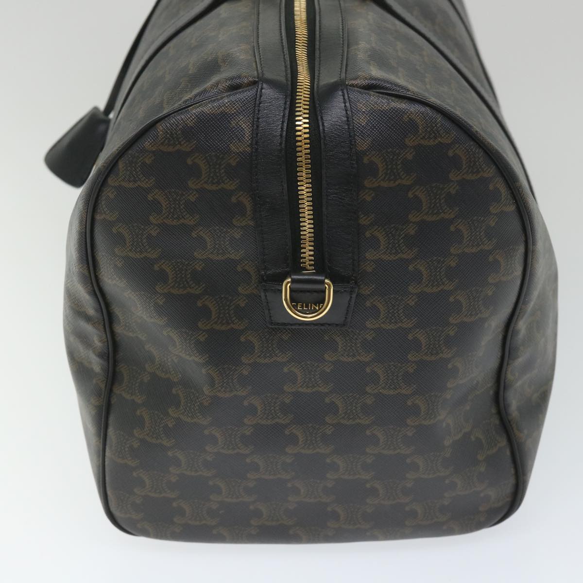 Luxury Triomphe Boston Bag Pvc Way Auth Leather Canvas Travel Bag