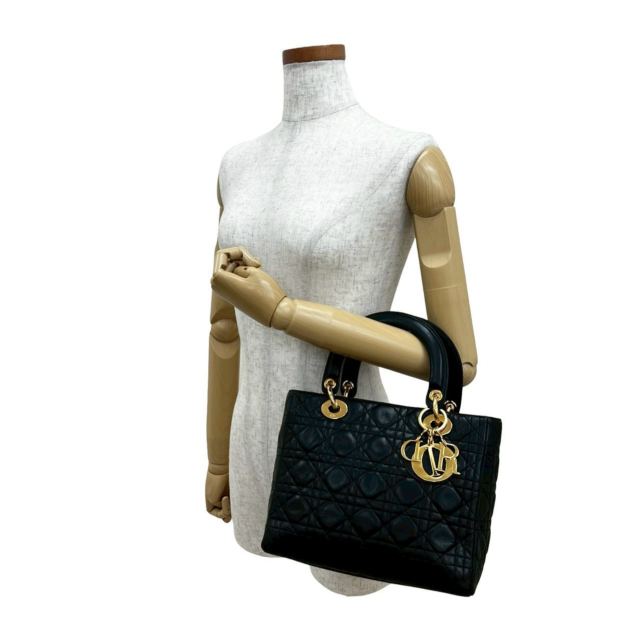Dior Christian Lady Handbag Leather Travel Bag