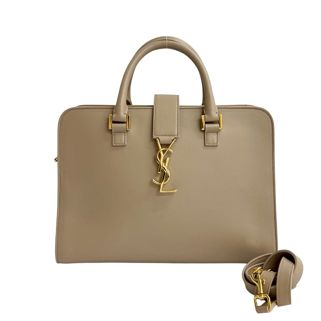 YSL Saint Laurent Paris Cabas 2Way Handbag Leather Baby Travel Bag 2Way Handbag 1
