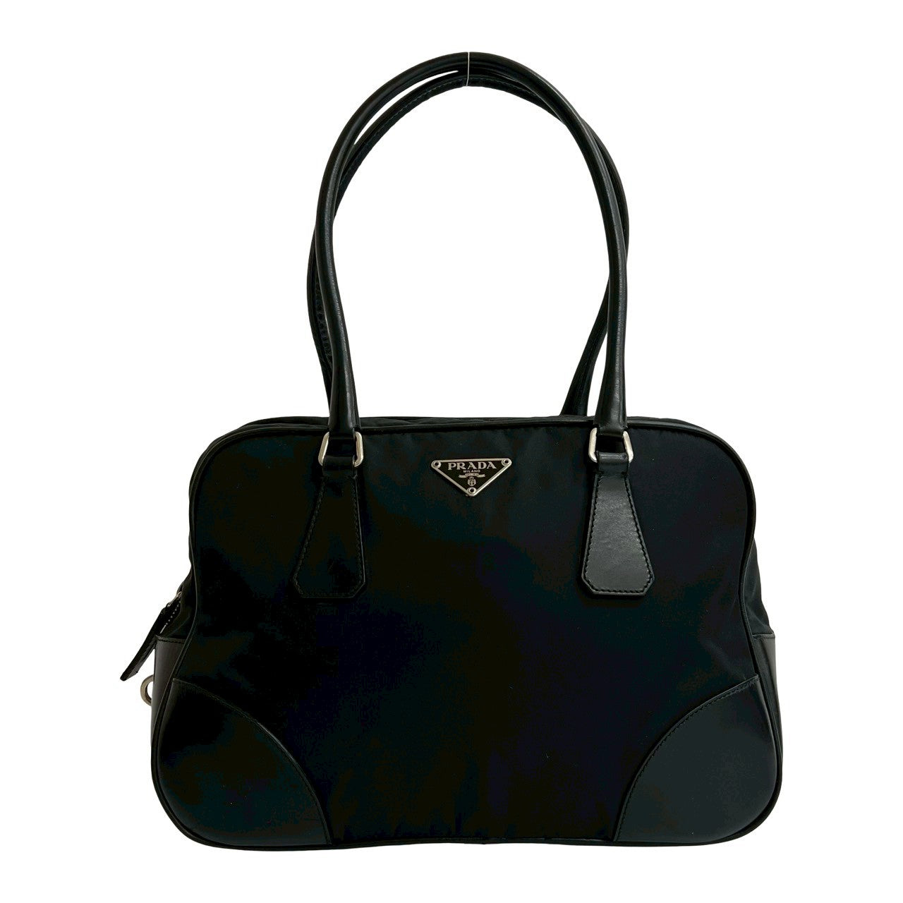 Prada 2Way Handbag Leather Nylon Travel Bag 2Way Handbag 2