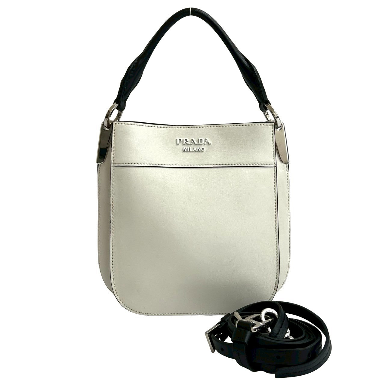 Prada Magit 2Way Handbag Leather Travel Bag