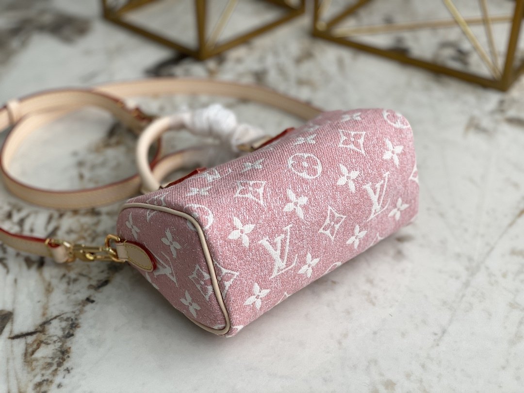 Top Quality Nano Speedy Jacquard For Women Denim Monogram Travel Bag M81213 5969