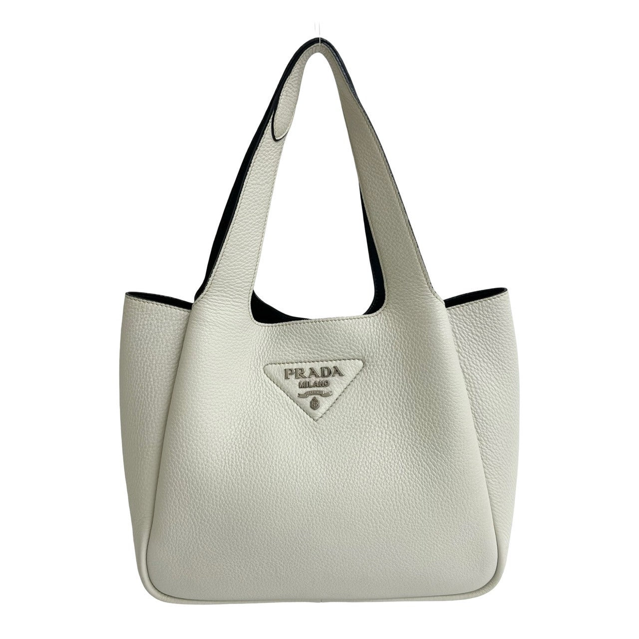 Prada Daino Handbag Leather Vitello Travel Bag
