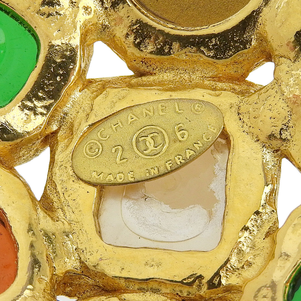 Gold Plated Gripoix Brooch Jewelry