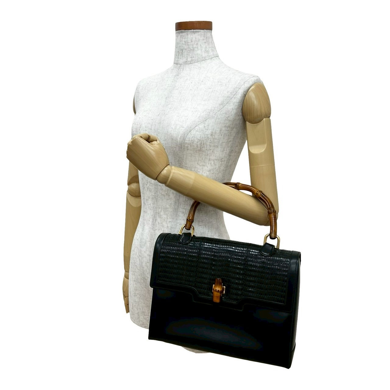 Gucci Bamboo Handbag Leather Travel Bag Handbag 7