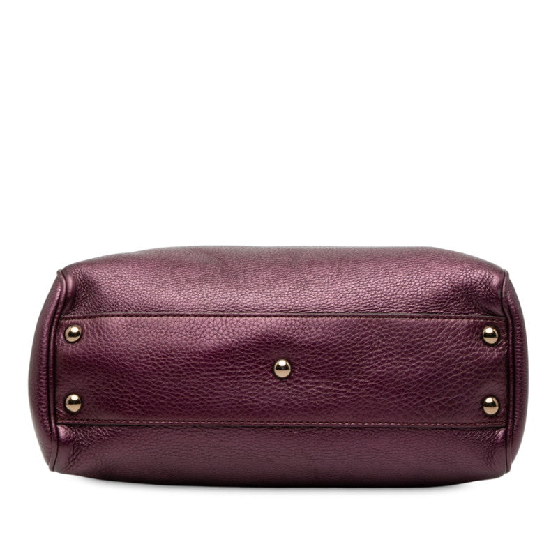 Gucci Bamboo Shopper 2Way Bag Leather Travel Bag Bag 1