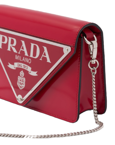 Prada Brushed Shoulder Bag Leather