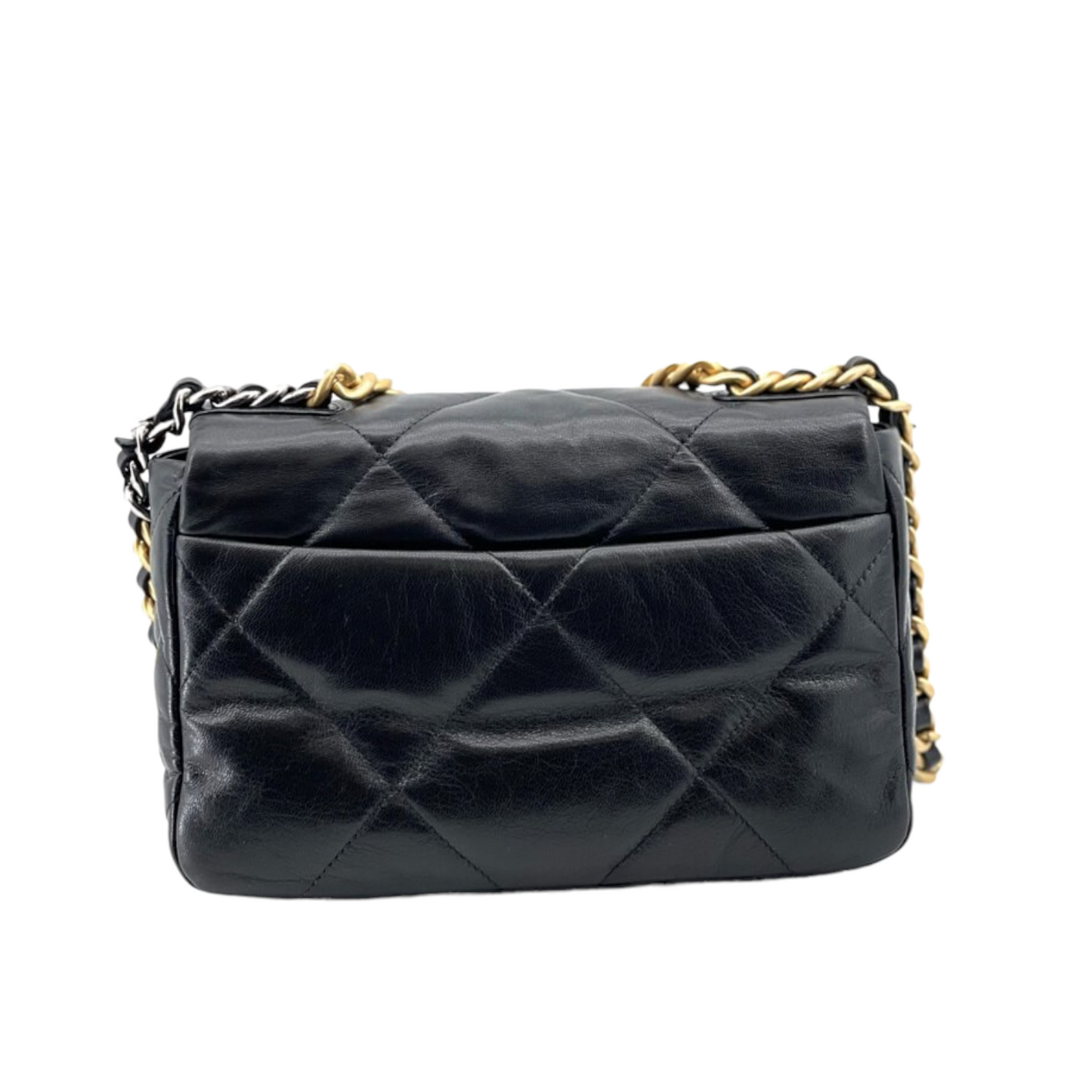 Chanel Small 19 MHW Handbag Leather Quilted Crossbody Bag
