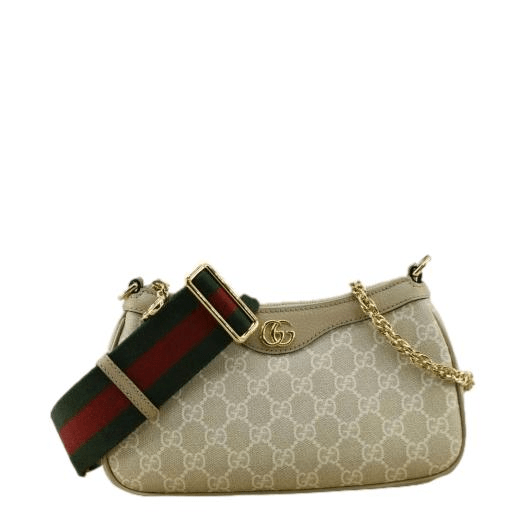 Gucci Ophidia Supreme Hobo Bag Canvas Beige Travel Bag Small 735146