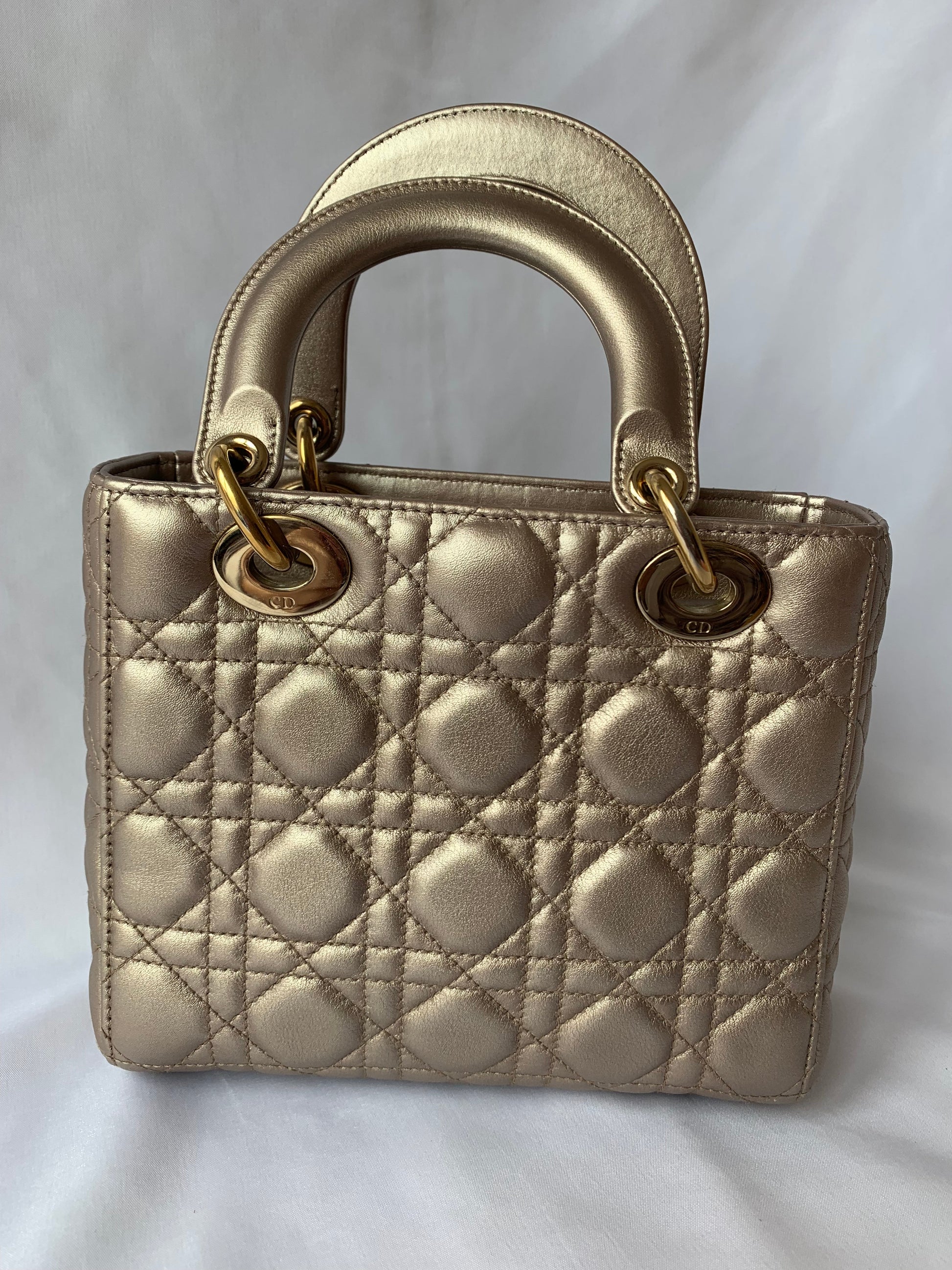Dior Lady Abc Cannage Lambskin Handbag Small Travel Bag