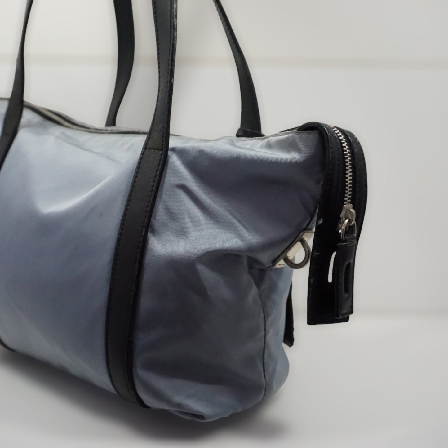 Prada Babyblå Luxury Handbag Travel Bag