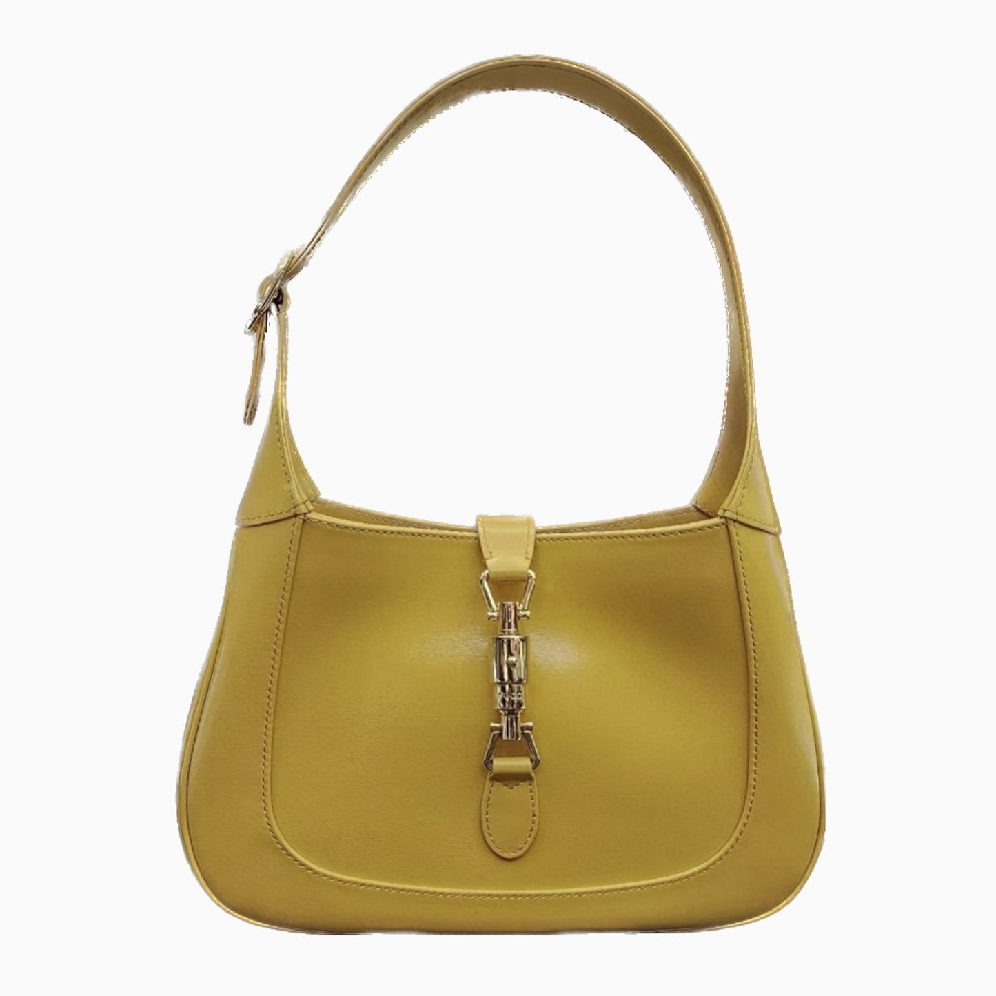 Gucci Jackie Yellow strap Leather Small Handbag