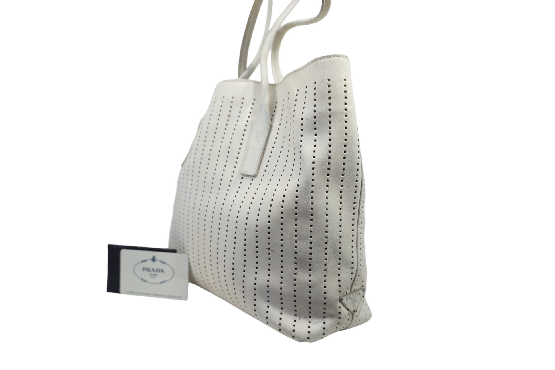 Prada Hvid Tote Tote Bag