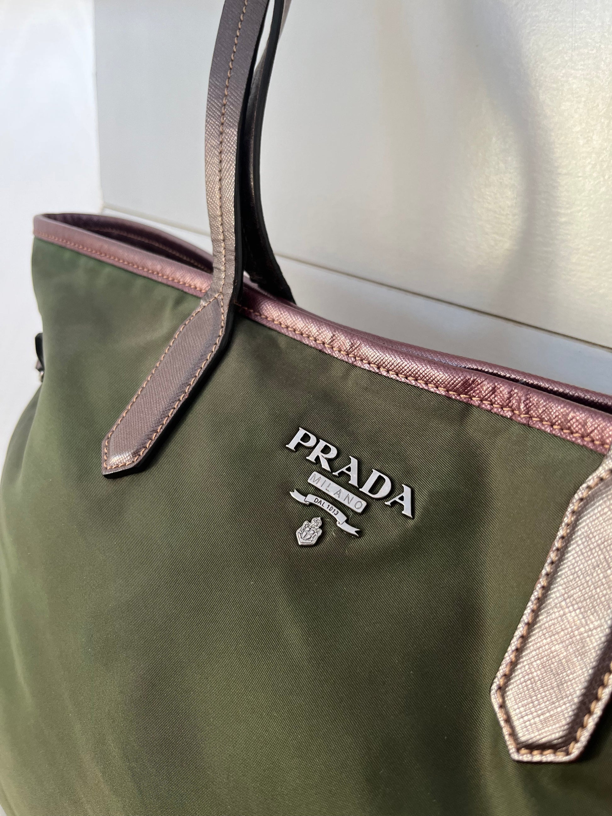 Prada Grøn Totebag Luxury Handbag Tote Bag
