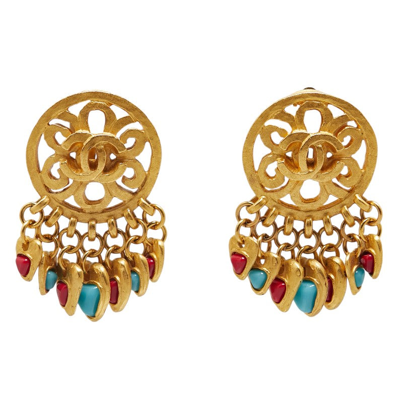 Chanel Coco Mark Swing Earrings Jewelry