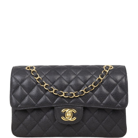 Chanel Classic Double Caviar Handbag Small Flap Flap Small11032024